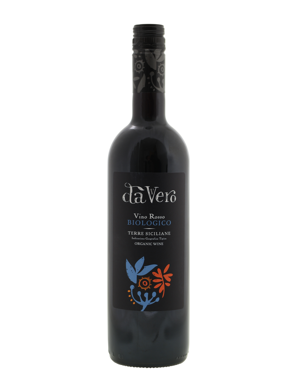 Da Vero Rosso BIO | Voordelig online biologische rode wijn kopen | Vrolijk glas Nero d' Avola, een mooie druivensoort uit | Vino Biologico